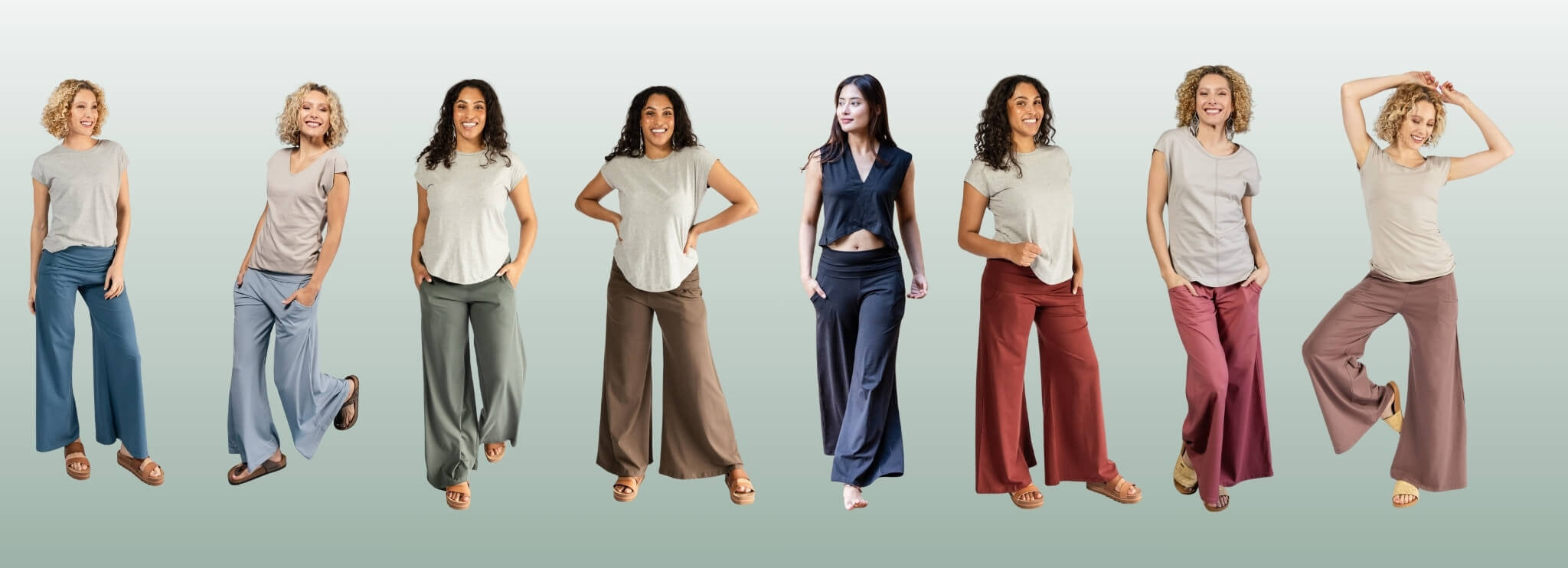 Surya Organic Cotton Palazzo Pants for Women