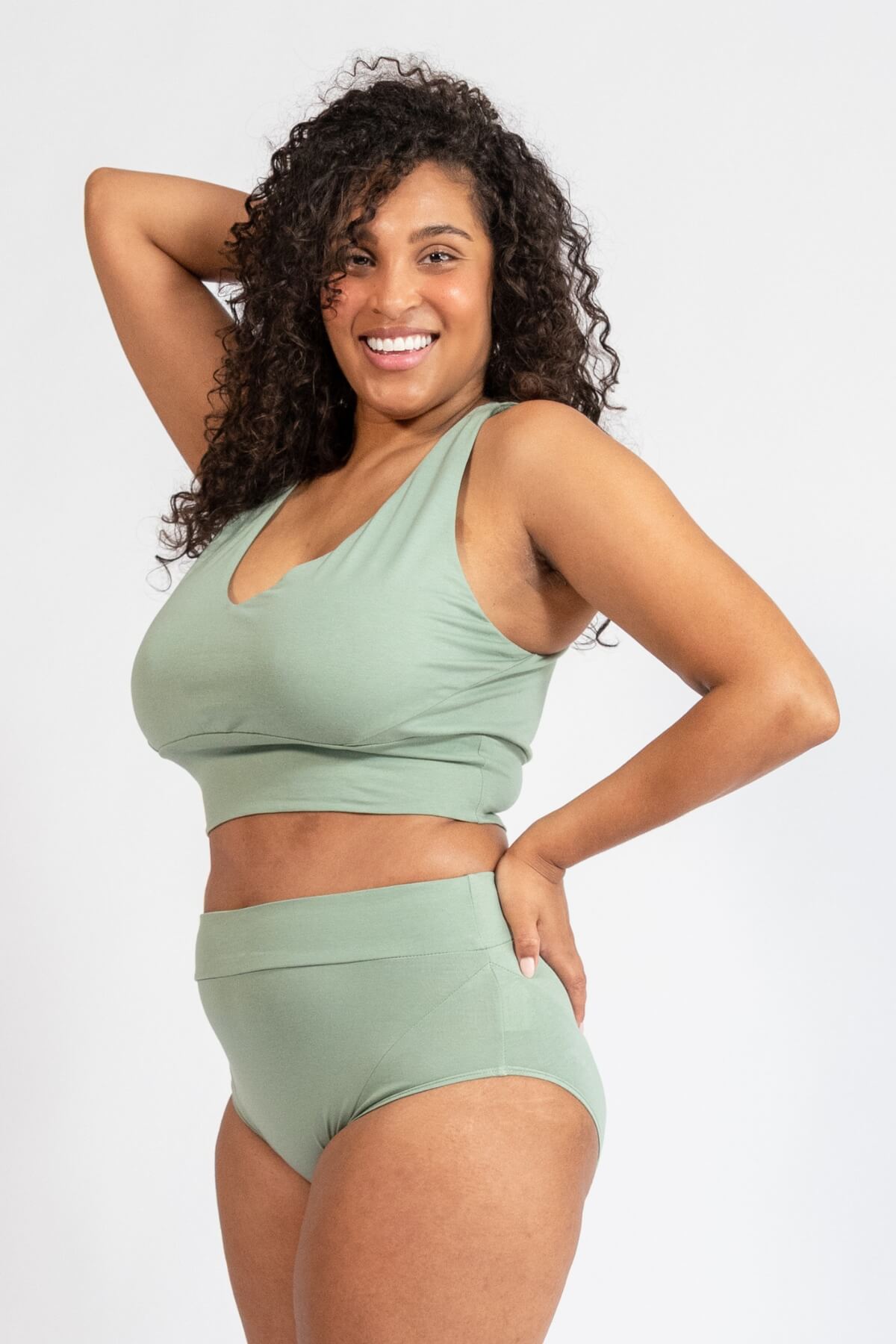 Organic Cotton Crop Top for Women -  Ocean
