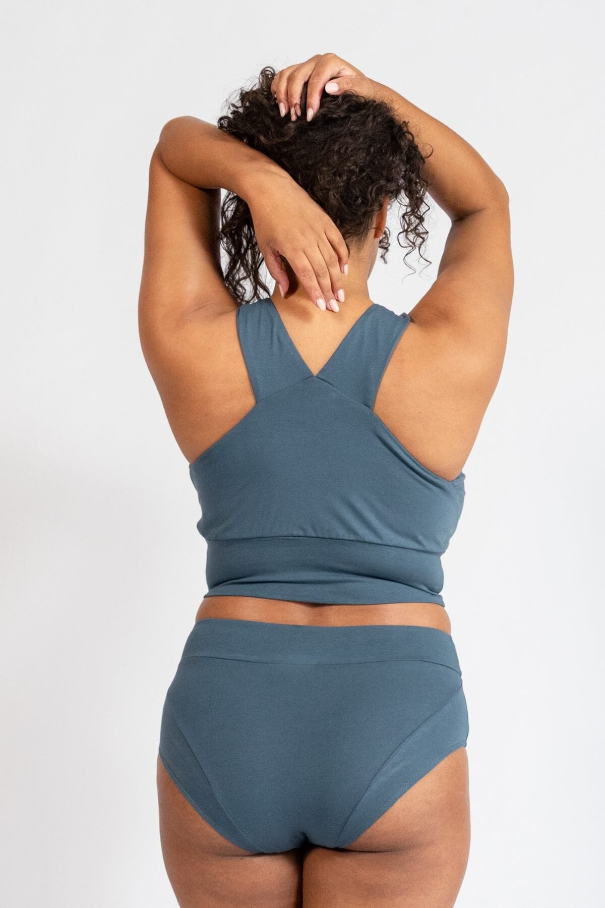 Organic Cotton Bralette - rear view