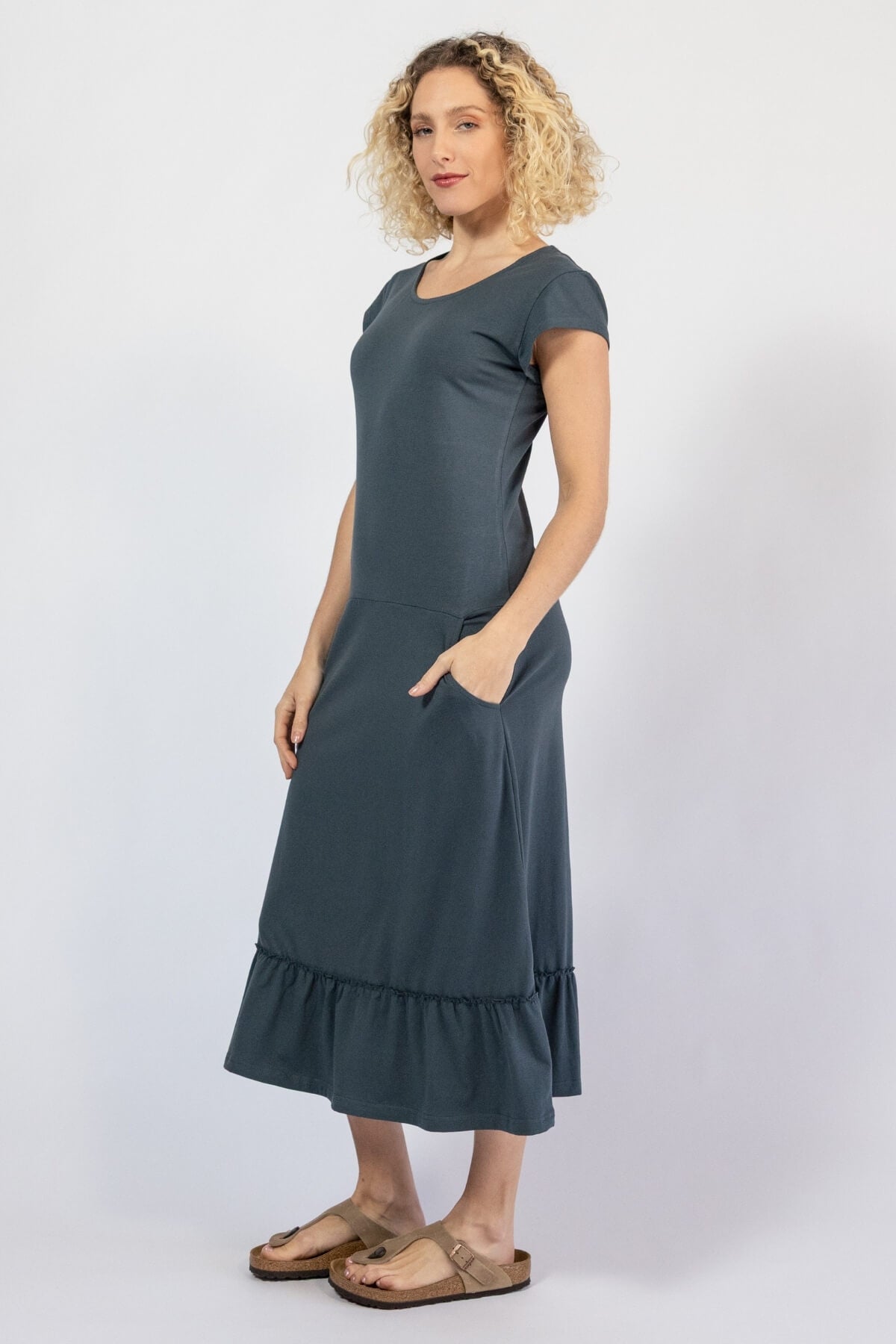 Organic cotton dresses for women - left side view