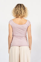 Organic cotton top for women - rear view