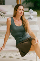 Wide sleeve organic cotton singlet tops for women – made in Nepal
