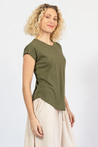 Surya Australia Organic Cotton Basic Tee made in Nepal - right side view