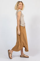 Surya Organic cotton fold over waist skirt - right side view