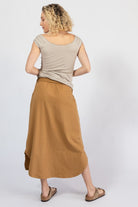 Surya Organic cotton fold over waist skirt - rear view