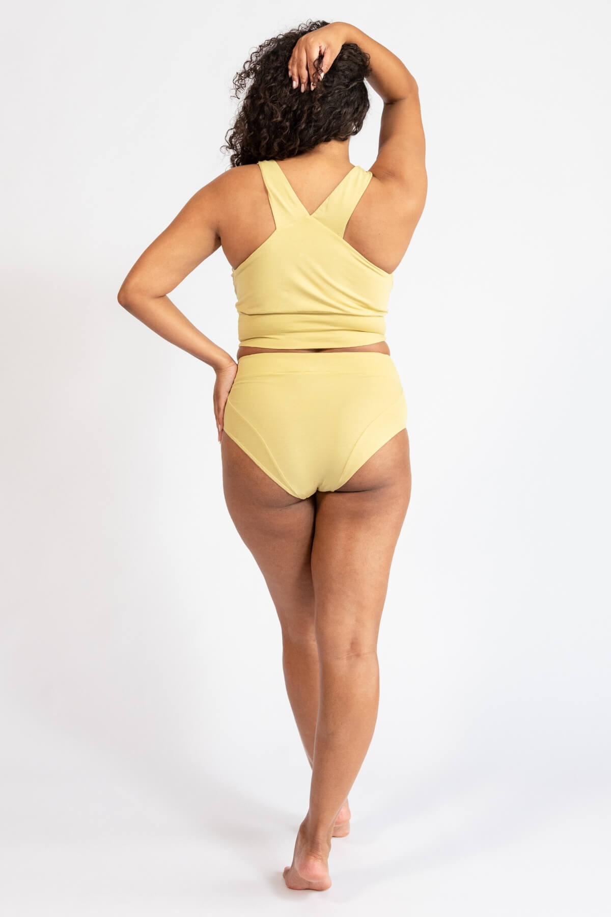 Organic Cotton Crop Tops - rear detail