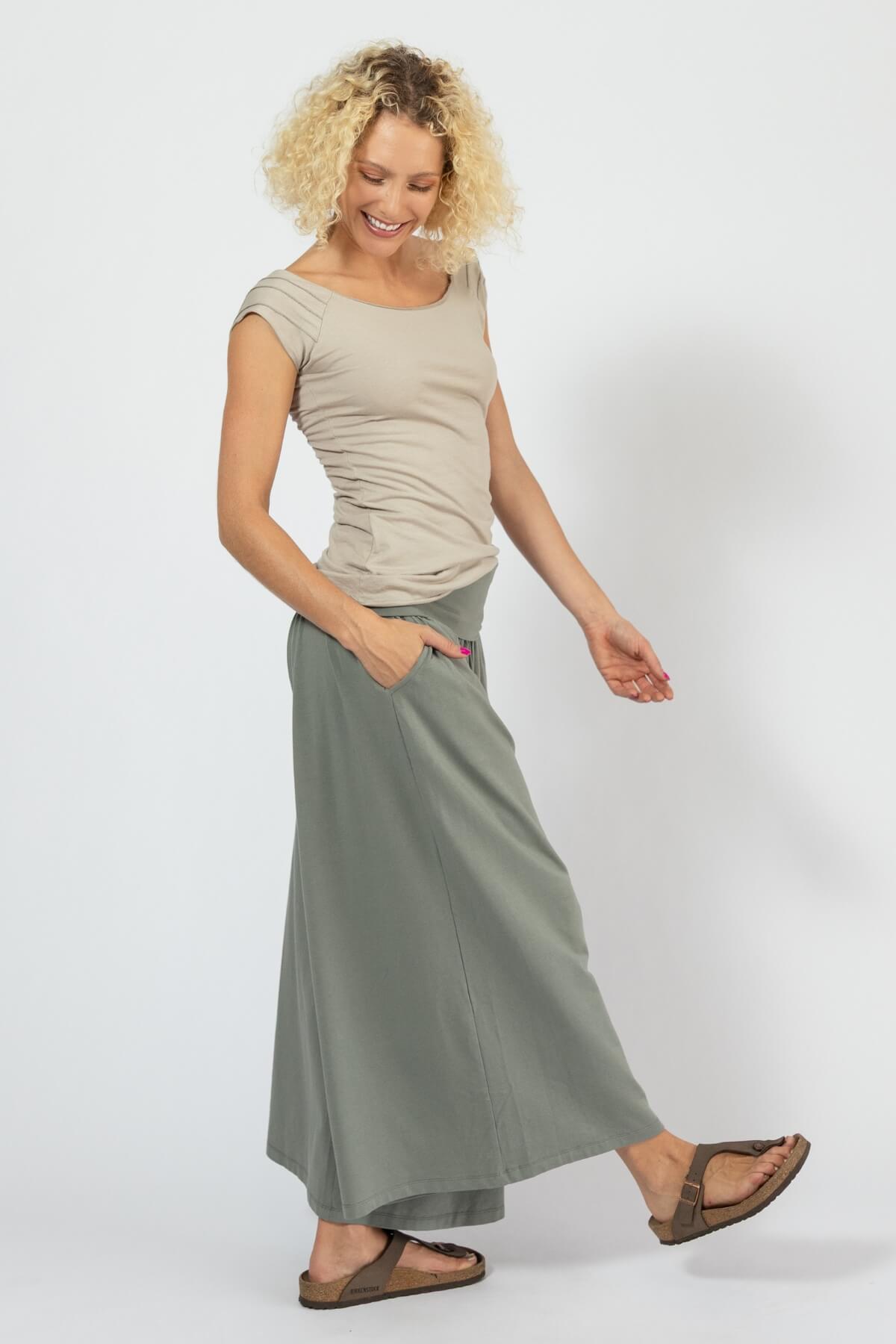 Ethically made organic cotton Sanur Pants - right side view