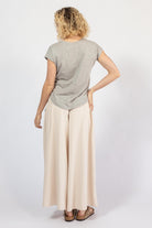 Organic cotton Wide Leg Pants - rear view