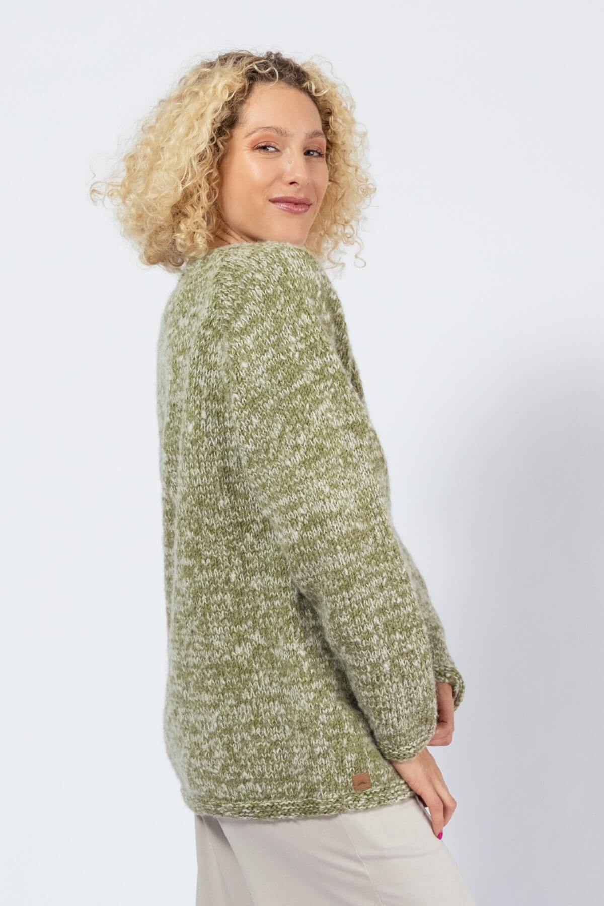 Oversized Wool Sweaters for Women - right side view