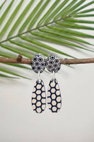 Fair trade polymer clay earrings made in Nepal – stud style earrings