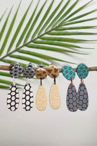 Fair trade polymer clay earrings made in Nepal