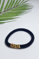 Ethical roll-on beaded bracelets made in Nepal – black