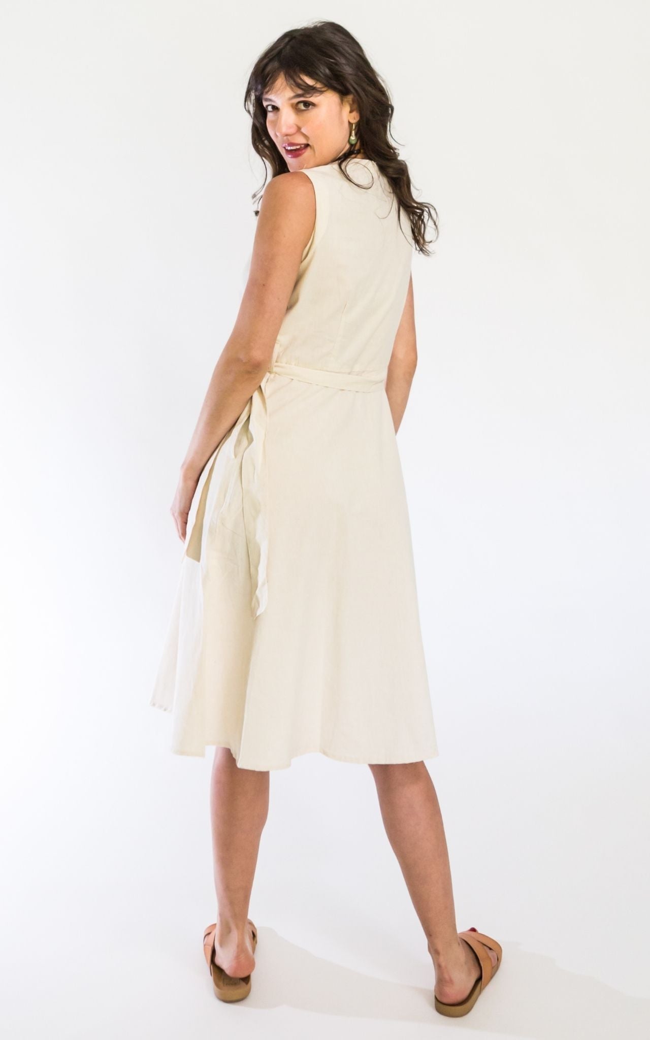 Surya Australia Ethical Cotton 'Valentina' Dress - Oatmeal