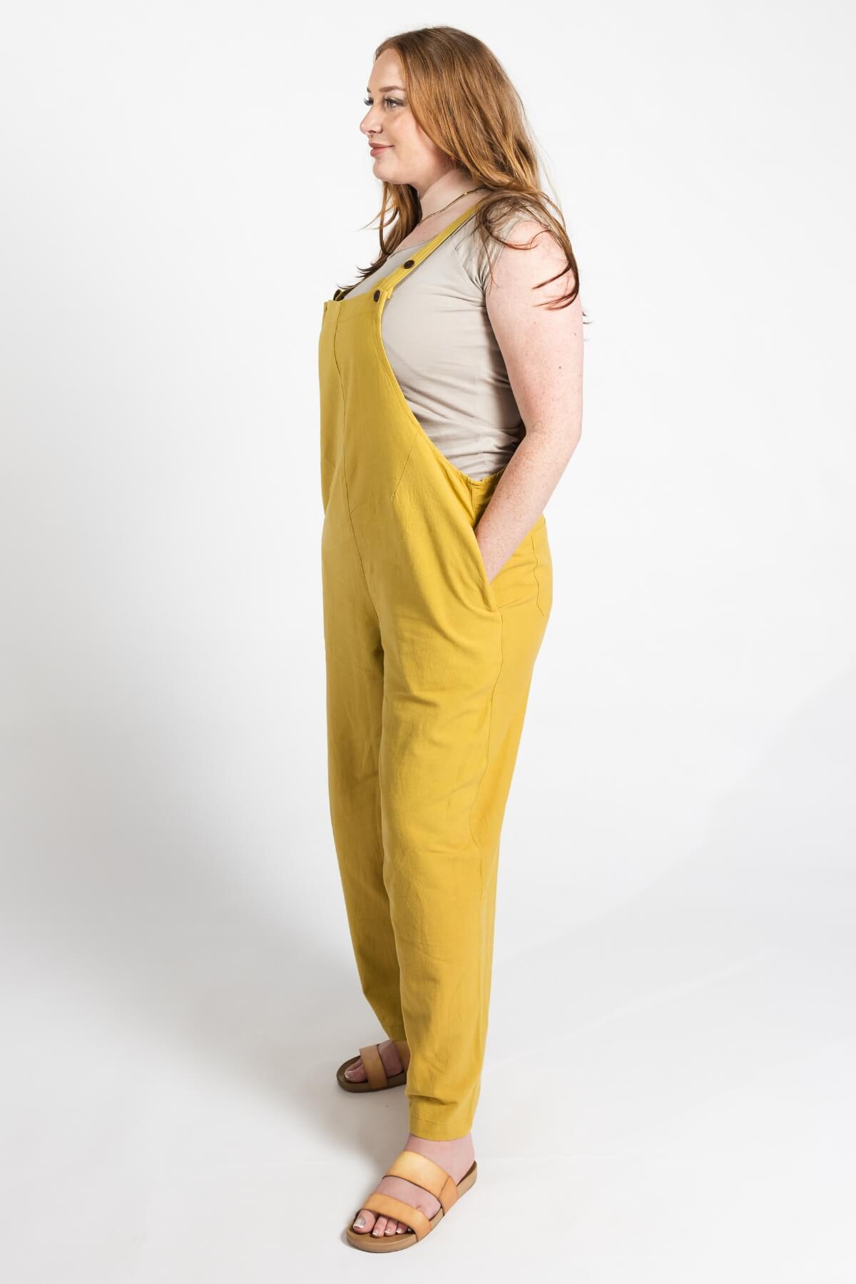 Mustard dungarees womens shop