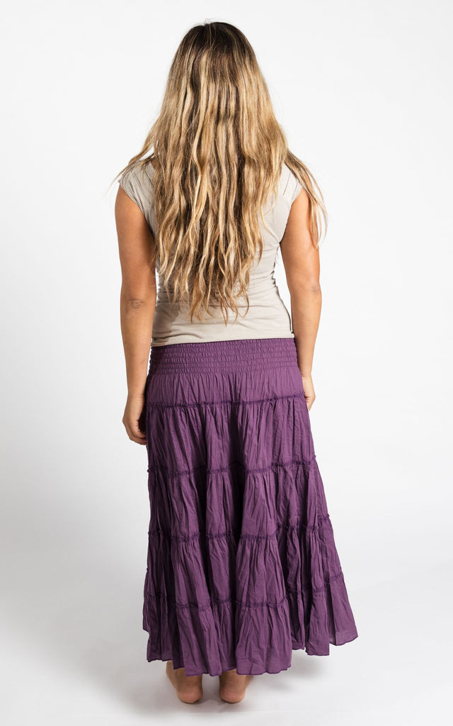 Surya Australia Ethical Cotton 'Franit' Skirt made in Nepal - Lilac