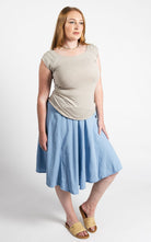 Surya Australia Ethical Cotton 'Rosa' Skirt made in Nepal - Sky Blue