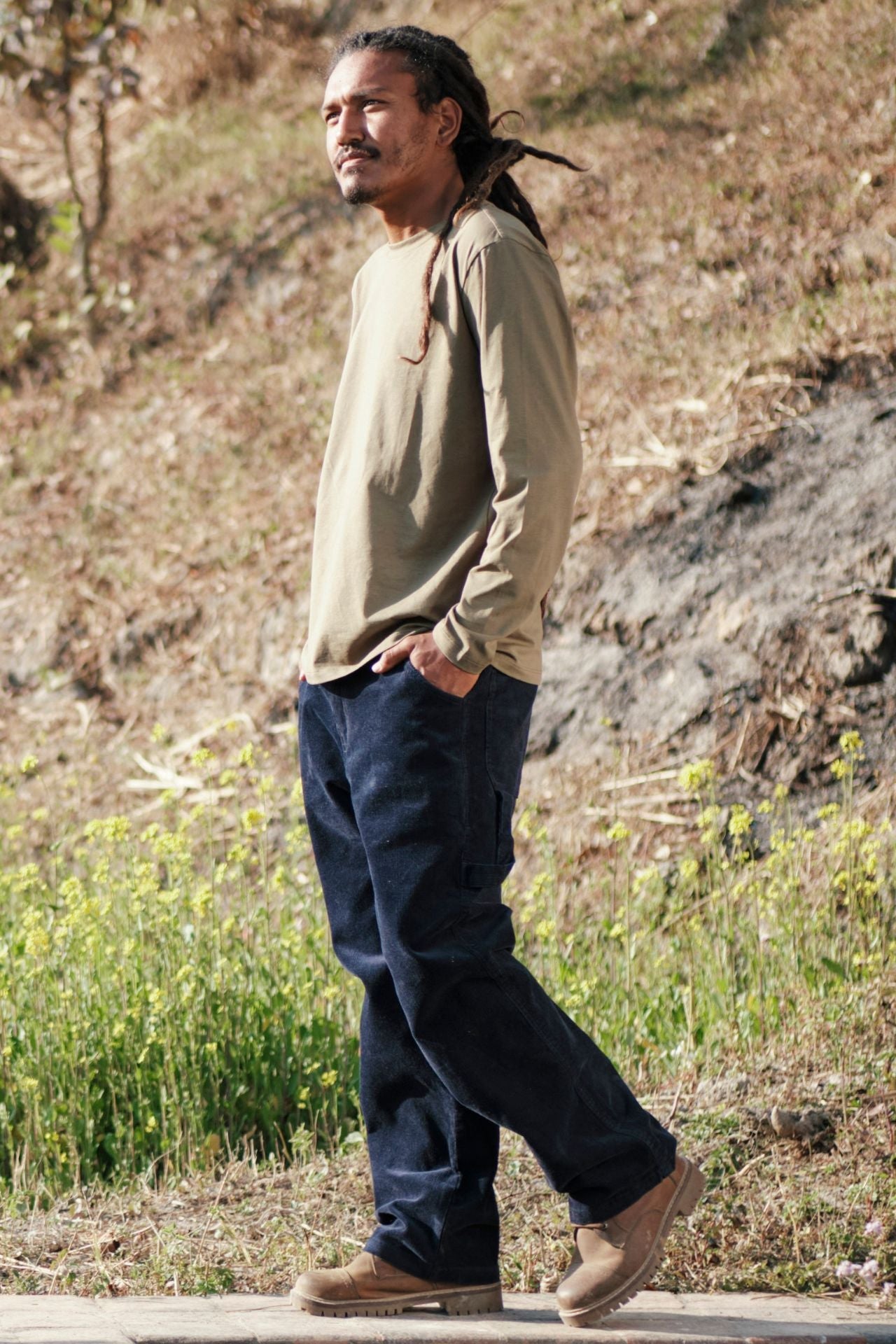 Surya Corduroy Trousers for Men from Nepal