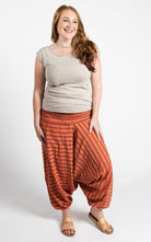 Surya Australia Cotton Harem Pants from Nepal - Burnt Orange
