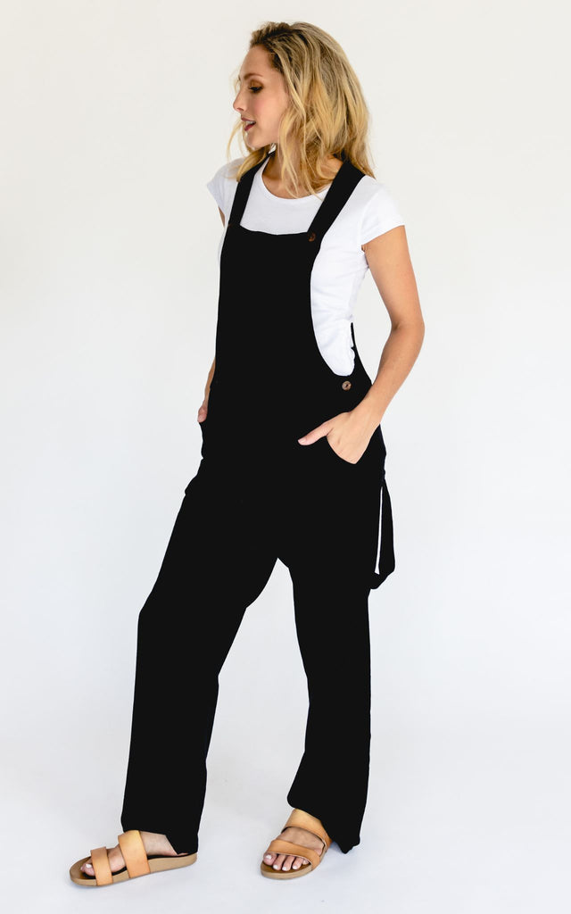 Surya Australia Ethical Cotton Straight Leg Overalls (Dungarees) from Nepal - Oatmeal