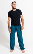 Surya Australia Cotton Jerome Pants made in Nepal - Turquoise