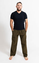 Surya Australia Cotton Jerome Pants made in Nepal - Green