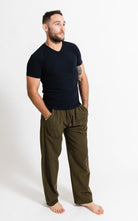 Surya Australia Cotton Jerome Pants made in Nepal - Green