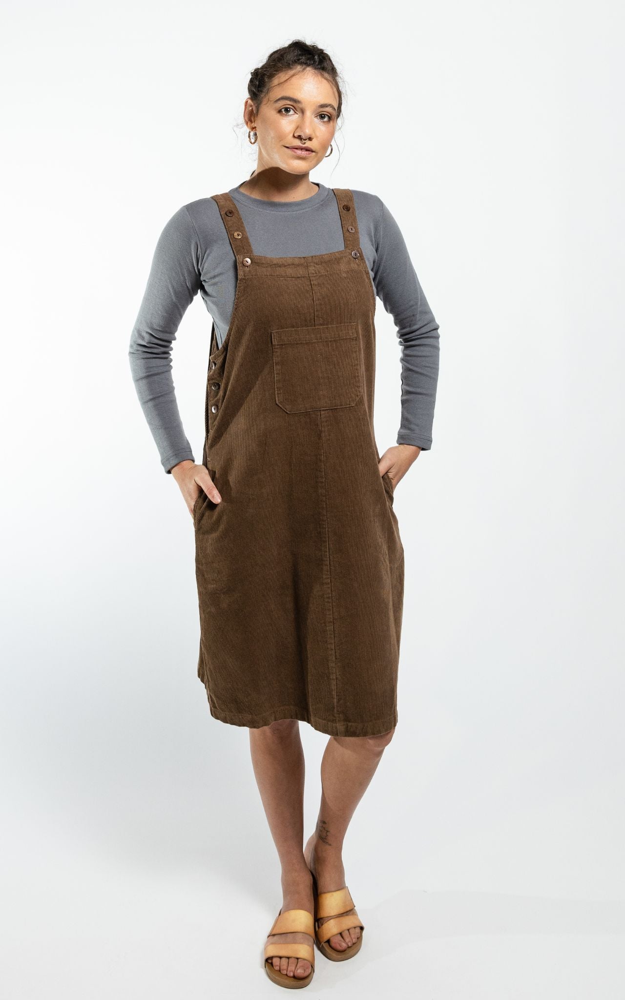 A line corduroy dress outlet