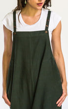 Surya Australia Ethical Cotton 'Juanita' Overalls Dungarees made in Nepal - Green
