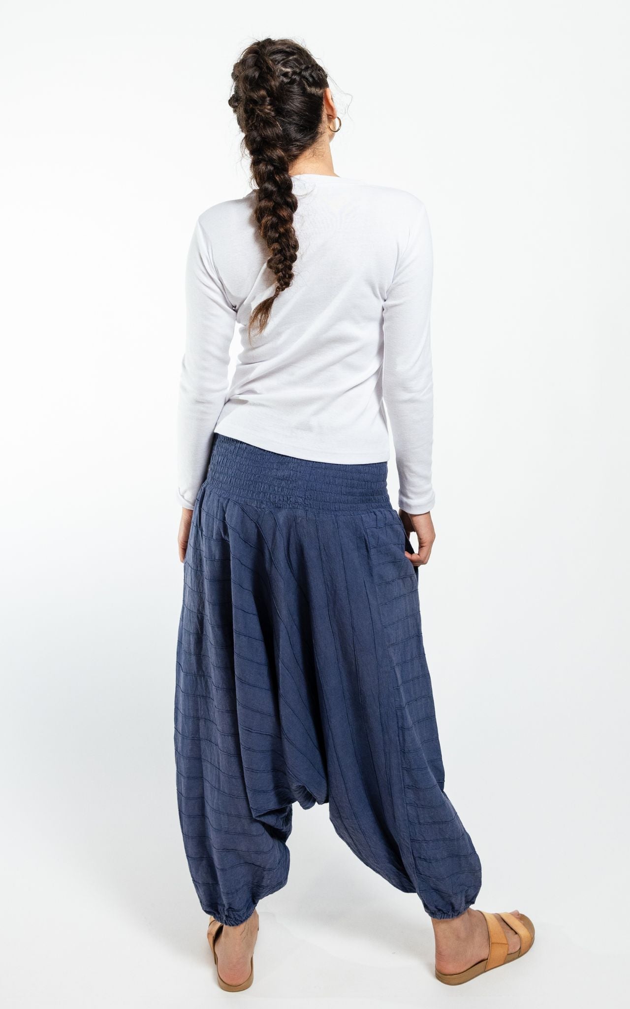 Surya Australia Low Crotch Pants made in Nepal - Blue