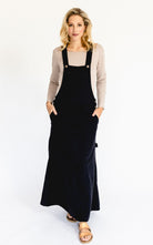 Surya Australia Ethical Cotton Overall Maxi Dress from Nepal - Black