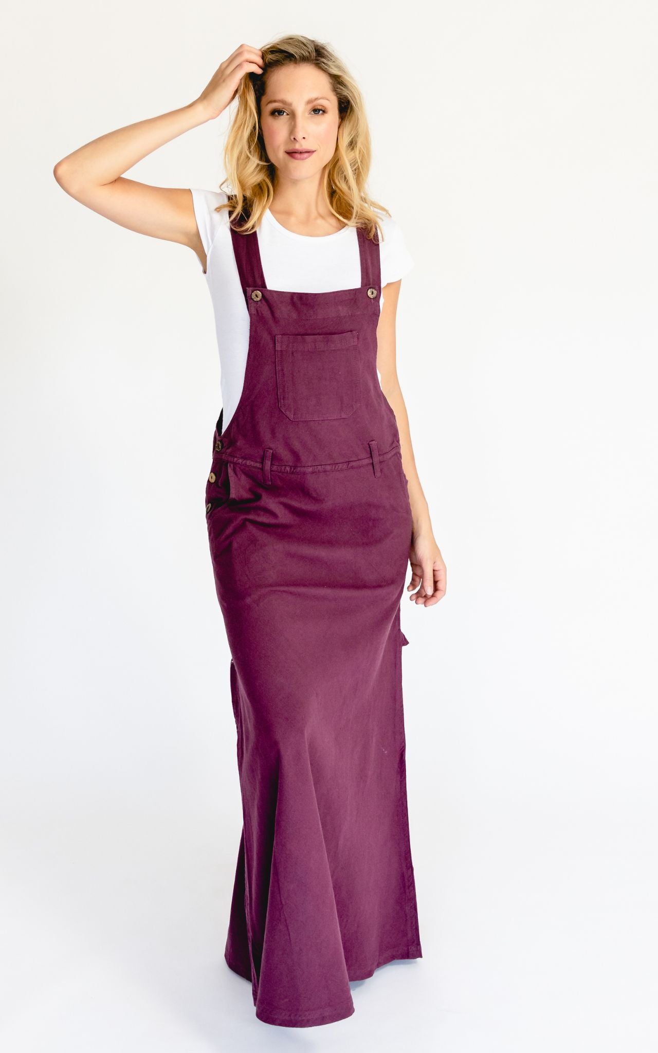 Low cut overall dress hotsell