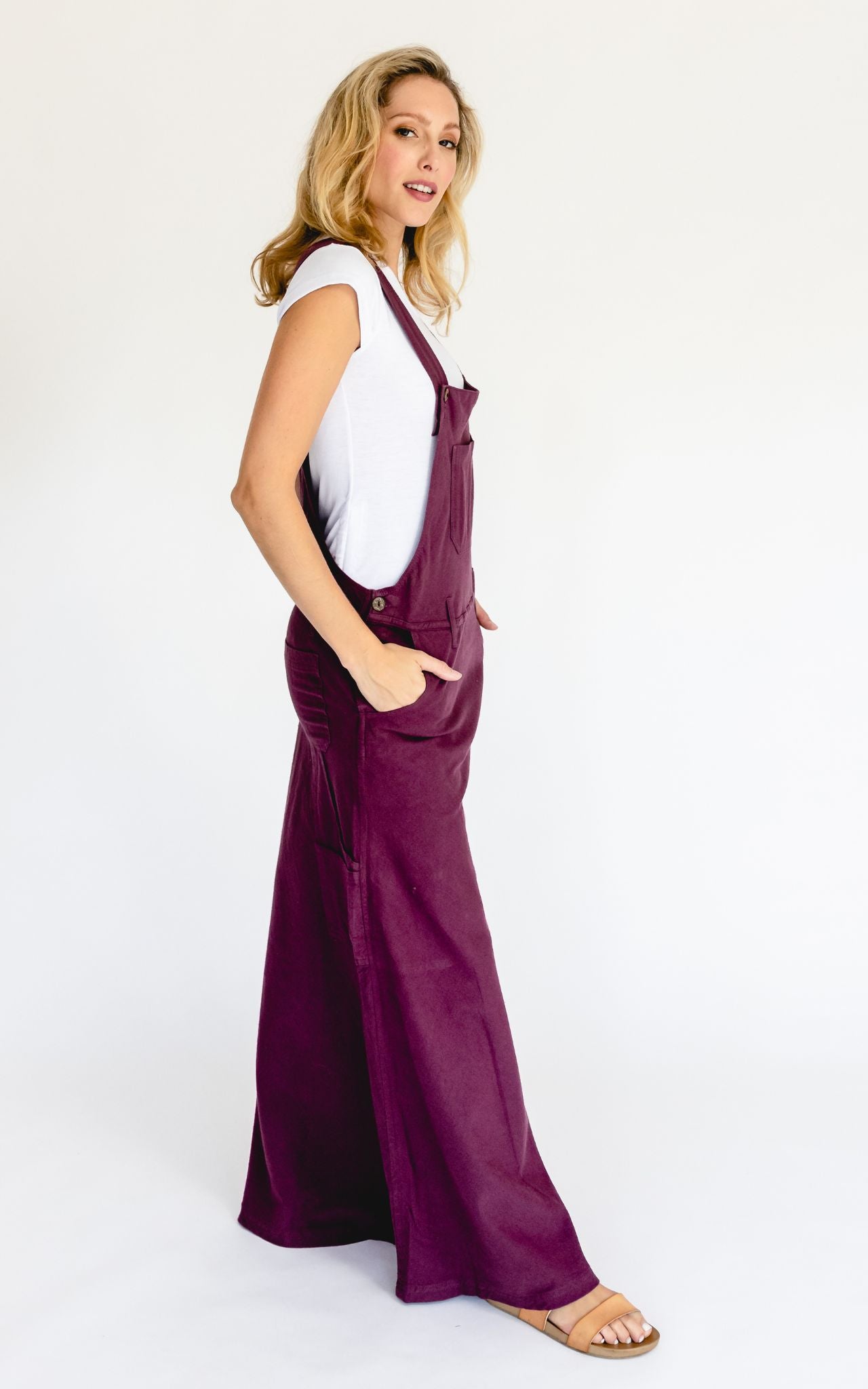 Mauve overall dress shop