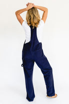 Surya Woven Cotton Dungarees for Women - rear view