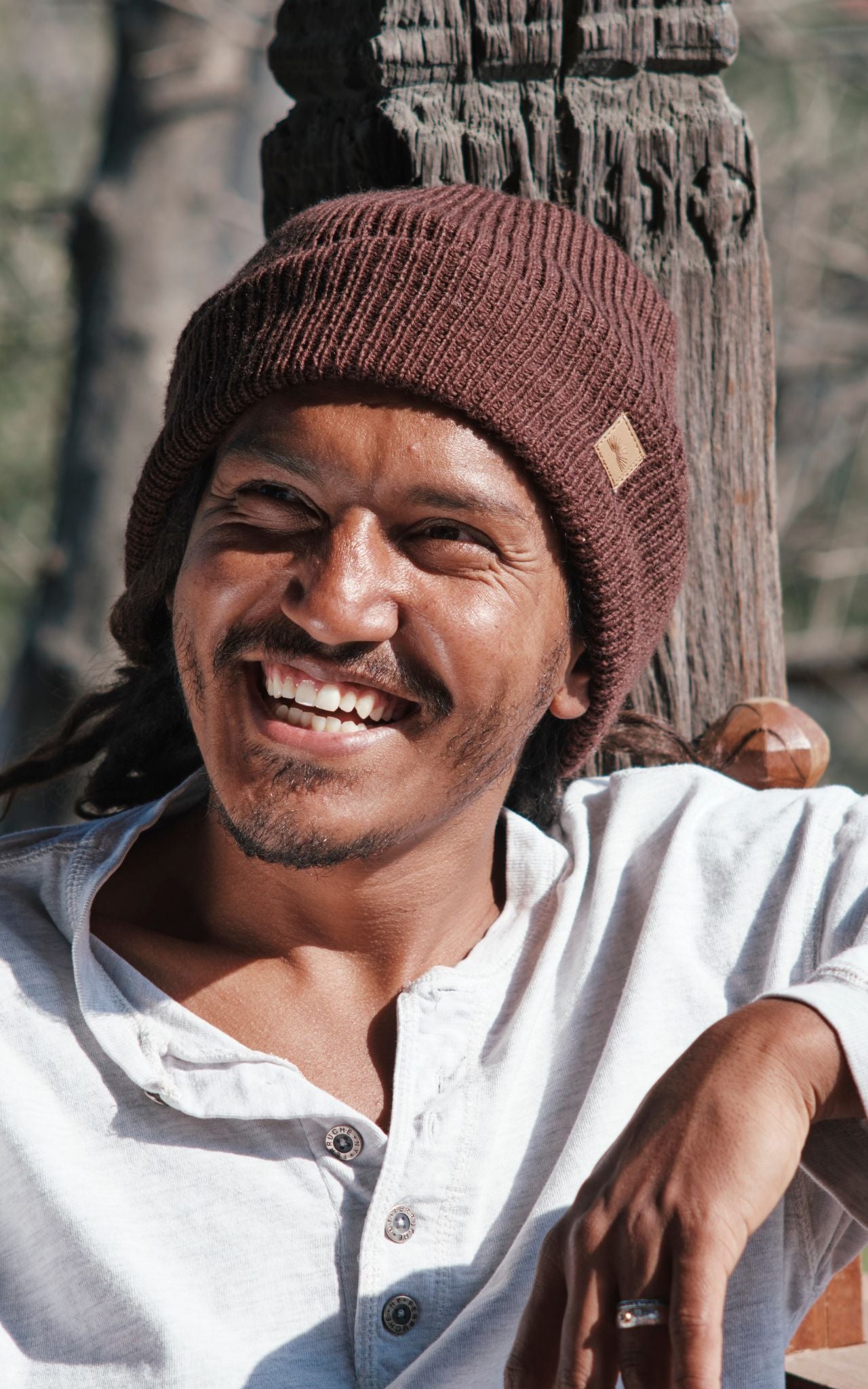 Surya Australia Merino Wool 'Fisherman' Beanie for men made in Nepal