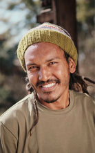 Surya Australia Merino Wool Slouch Beanie for Men from Nepal - Green