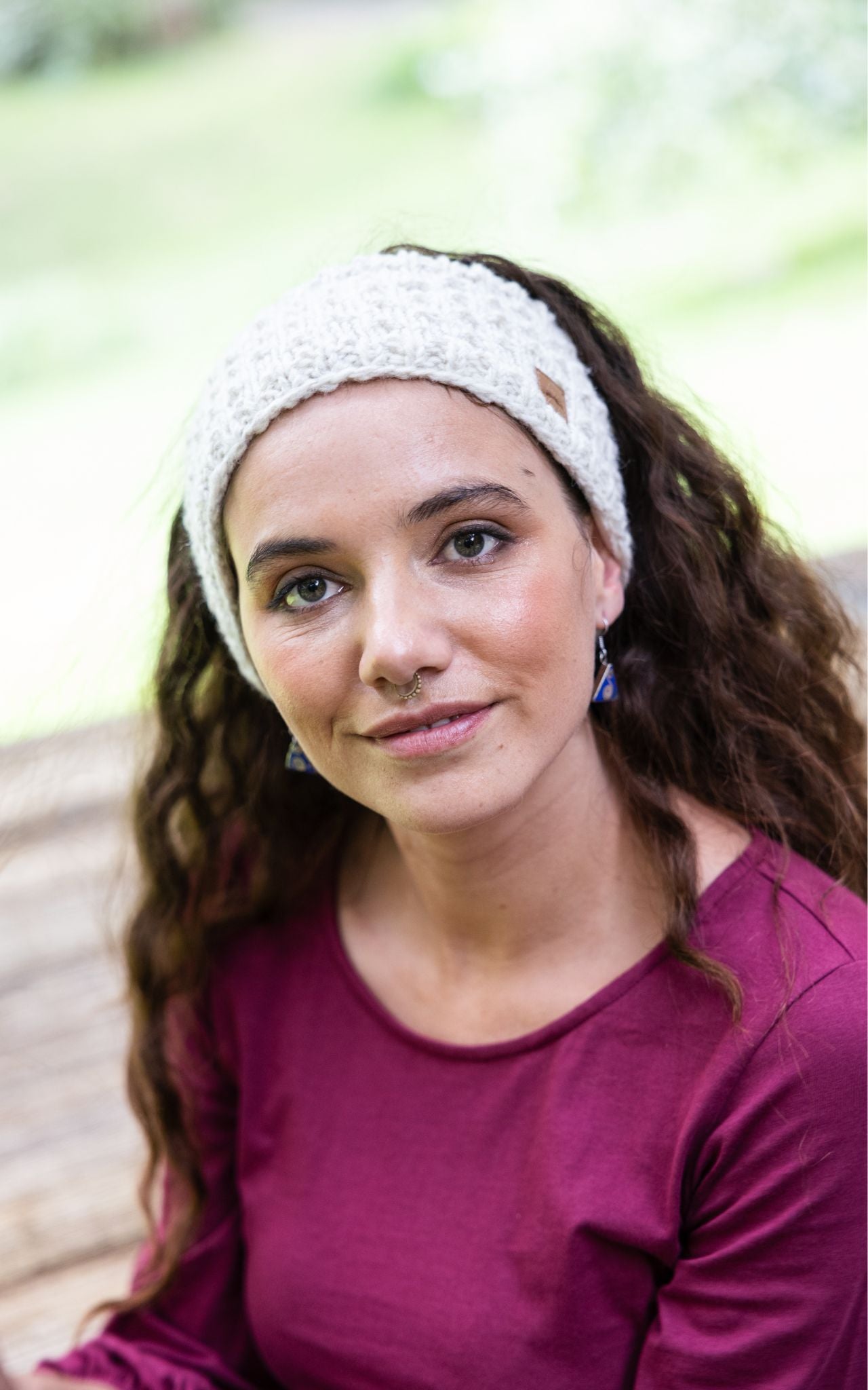 Surya Australia Ethical Wool Headbands from Nepal - White