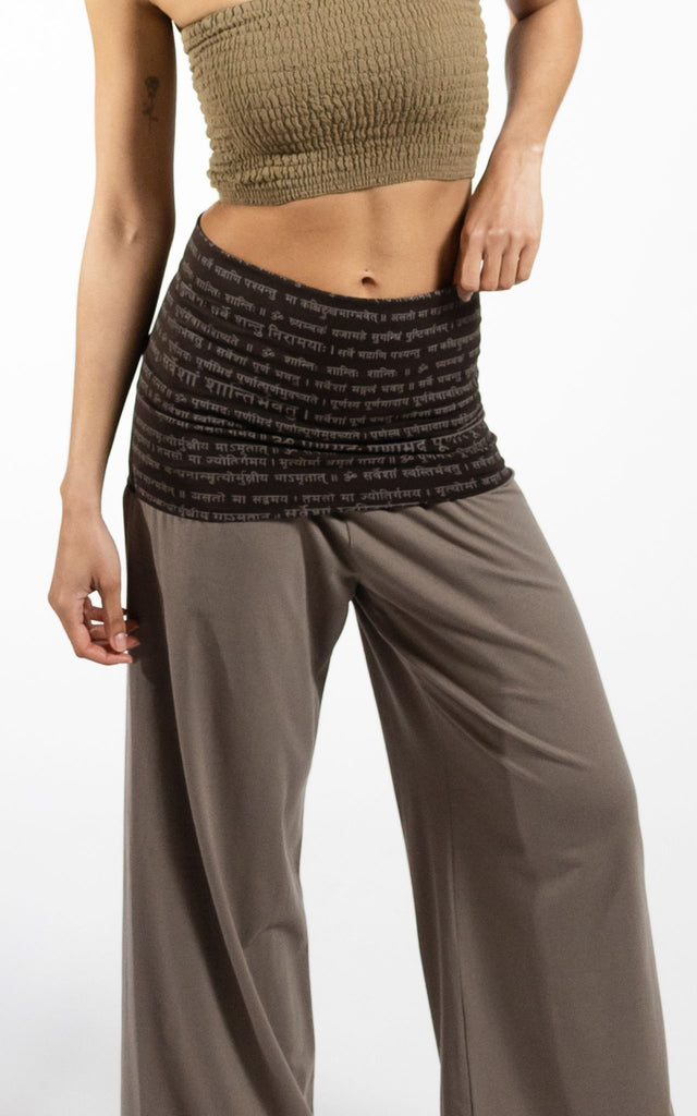 Surya Australia Organic Cotton 'Mantra' Pants made in Nepal - Taupe