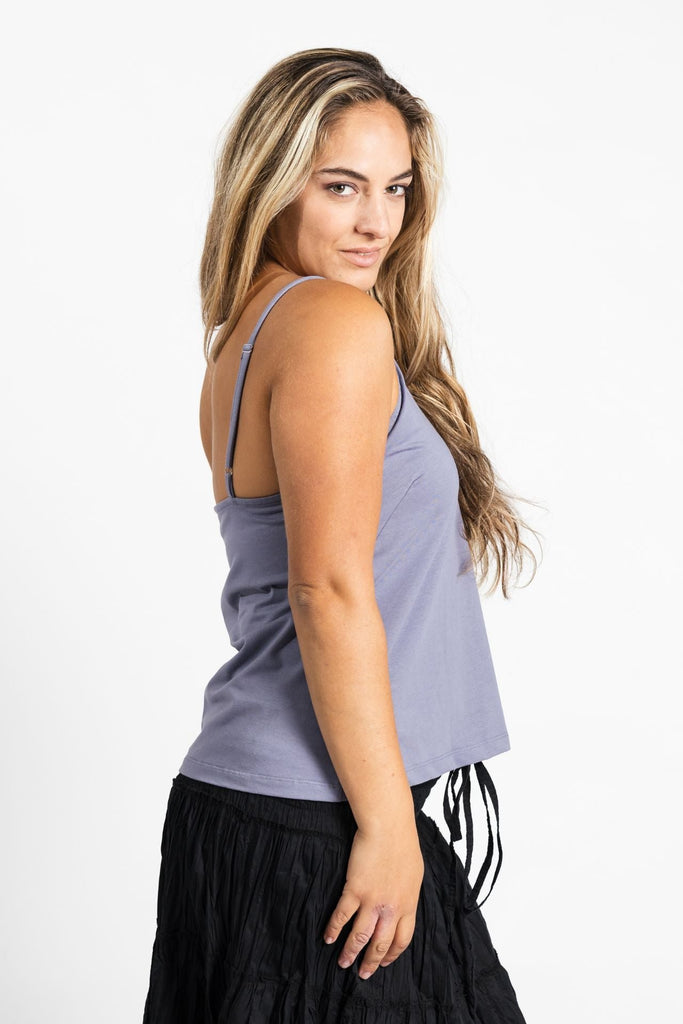 Surya Australia Organic Cotton 'Bombay' Singlet Top made in Nepal - Lilac