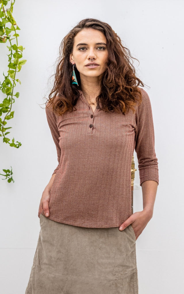 Surya Australia Organic Cotton 'Clementine' Top made in Nepal