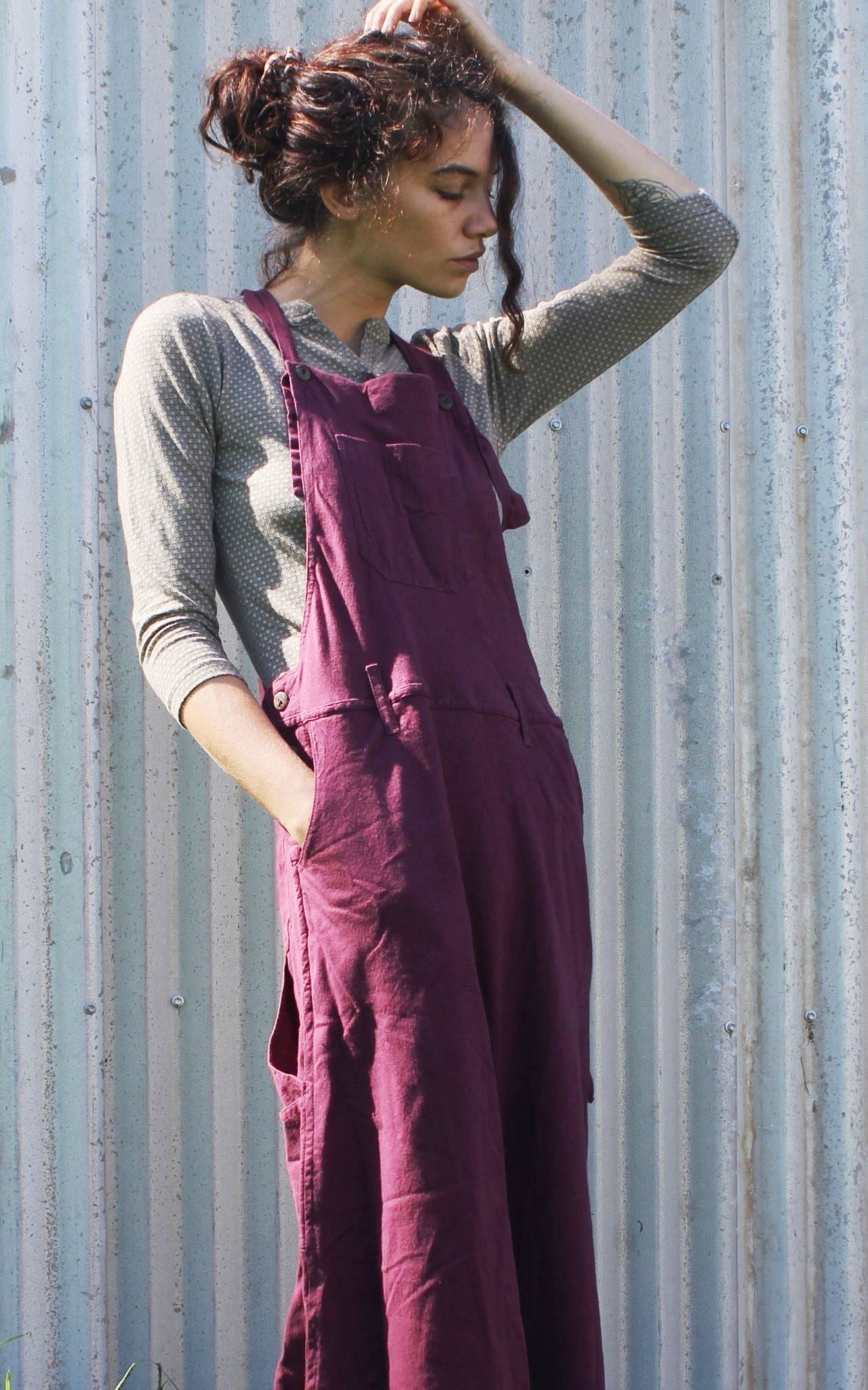 Surya Australia Ethical Cotton Overall Maxi Dress from Nepal 