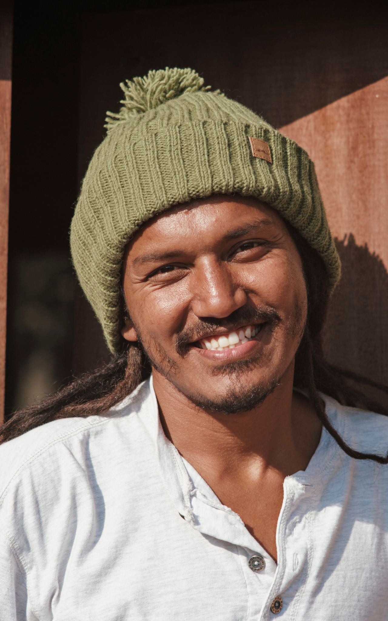 Surya Australia Ethical Wool Pompom 'Floyd' Beanie for Men from Nepal
