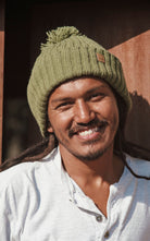 Surya Australia Ethical Wool Pompom 'Floyd' Beanie for Men from Nepal