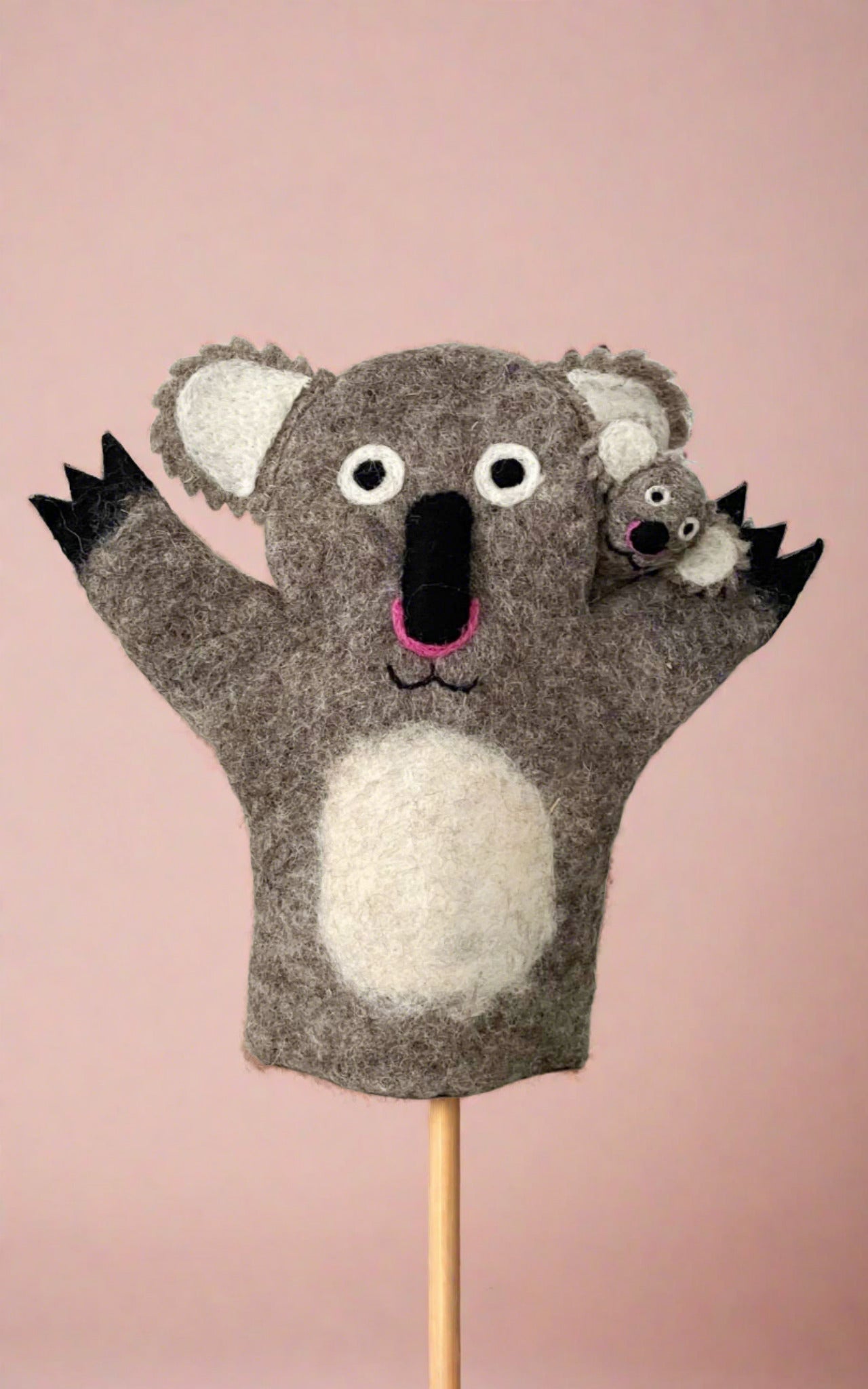 Surya Australia Ethical Wool Felt Hand Puppets made in Nepal - Koala