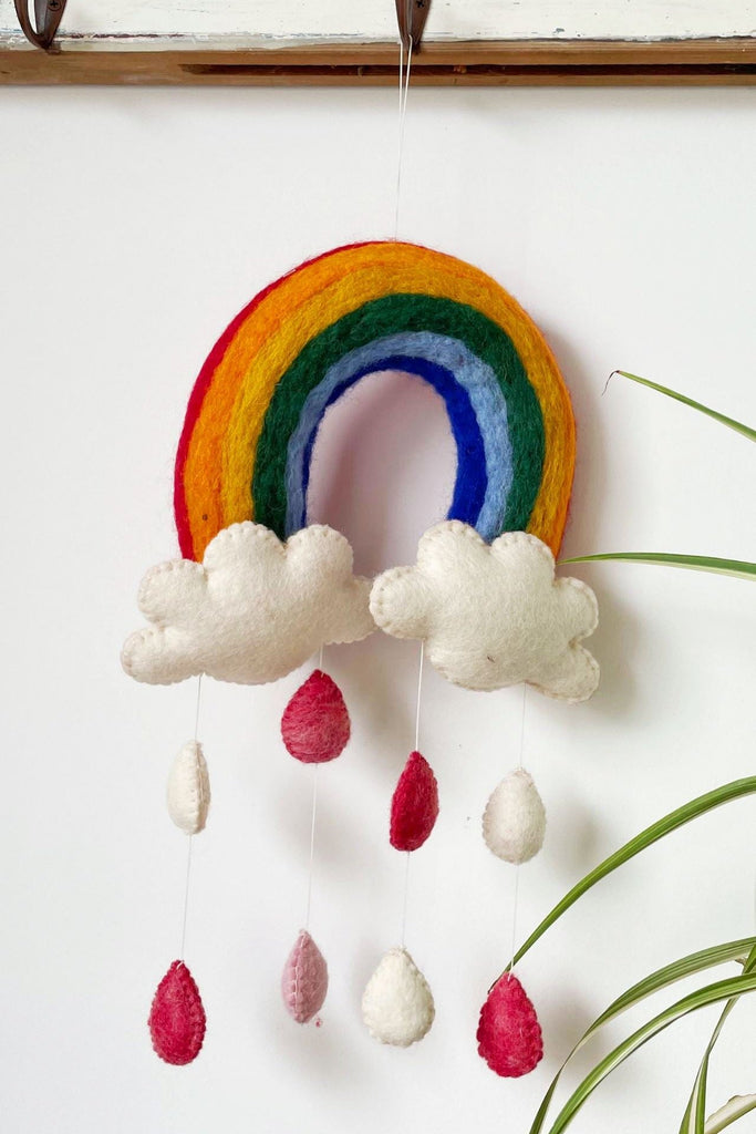 Surya Australia Ethical Wool Felt Rainbow Bridge Mobile