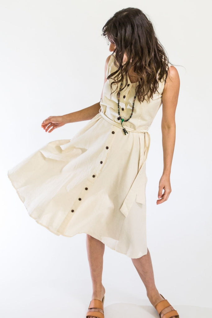 Surya Australia Ethical Cotton 'Valentina' Dress - Oatmeal