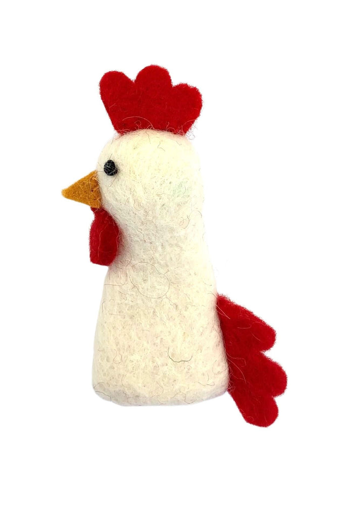 Surya Australia Fairtrade Felt Finger Puppets from Nepal - Chicken