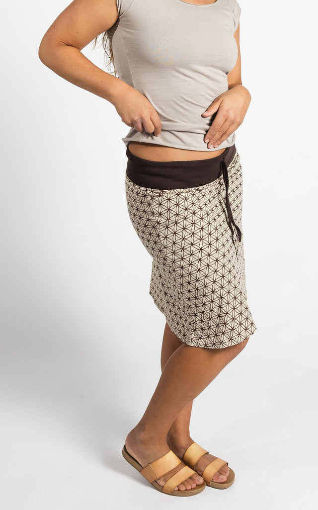 Surya Australia Ethical Cotton 'Anita' Skirt made in Nepal - Sand