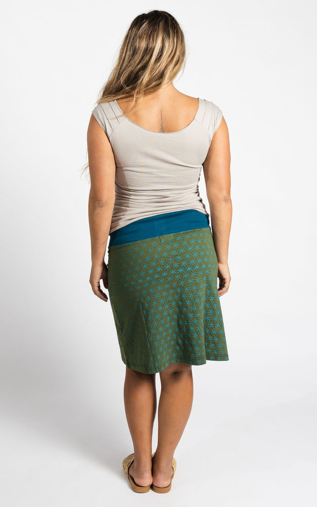 Surya Australia Ethical Cotton 'Anita' Skirt made in Nepal - Teal