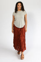 Surya Ethical Crinkle Cotton Skirts made in Nepal - with stretch waistband