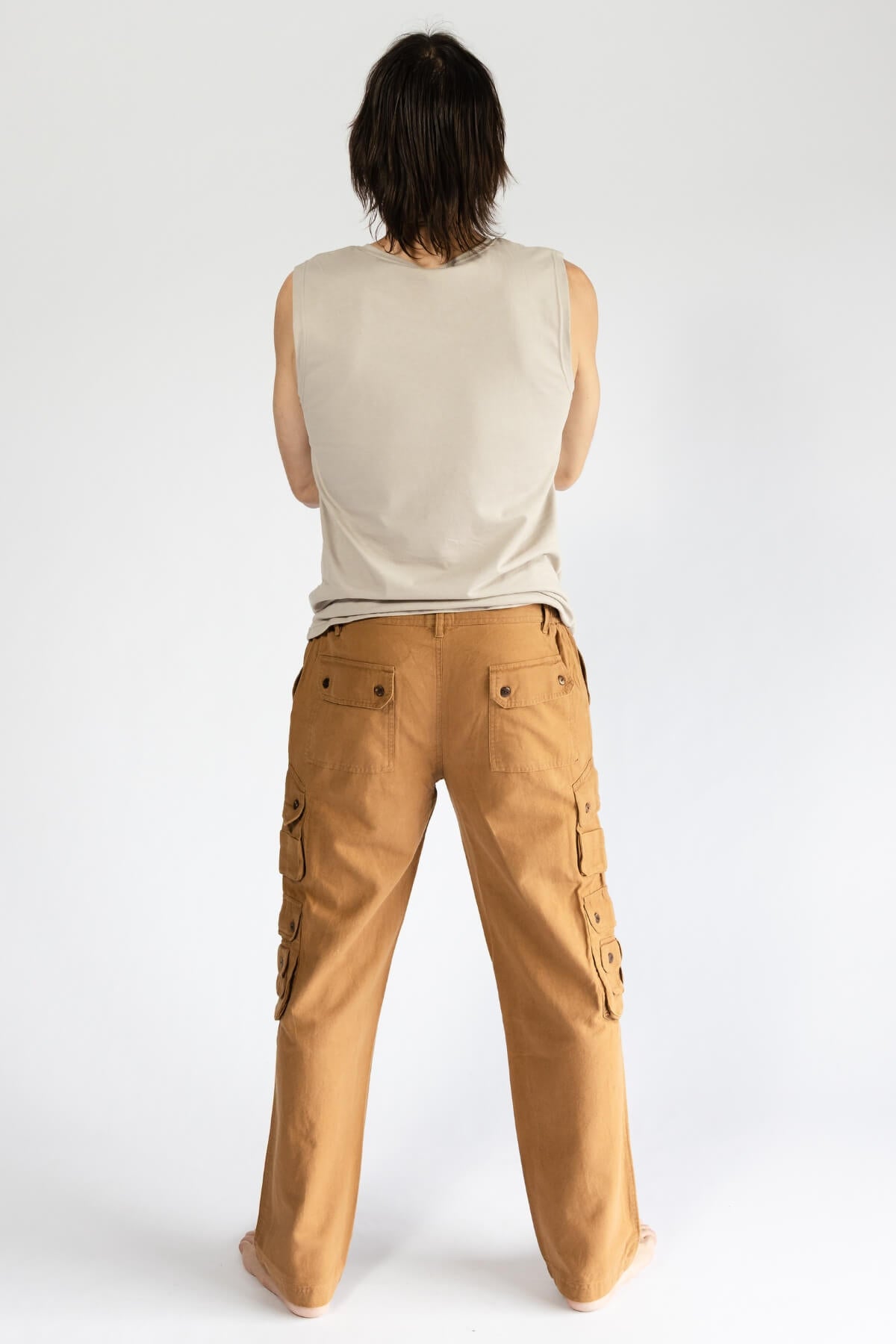 Surya Everyday Cotton Cargo Pants for Men - rear view